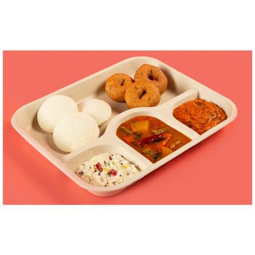 Chuk Disposable Meal Plate - 4 Compartment, 25 pcs  