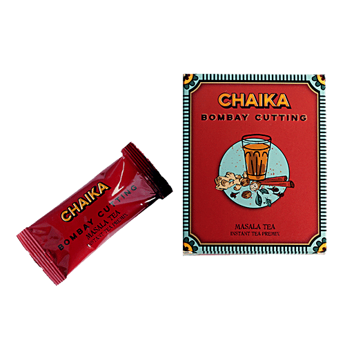 Chaika Bombay Cutting Instant Masala Tea Premix, 140 g (10 Sachets x 14 g Each)