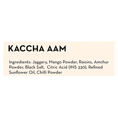 GO DESi Kaccha Aam, 4 pcs Pouch Sweet & Sour
 Premium Ingredients