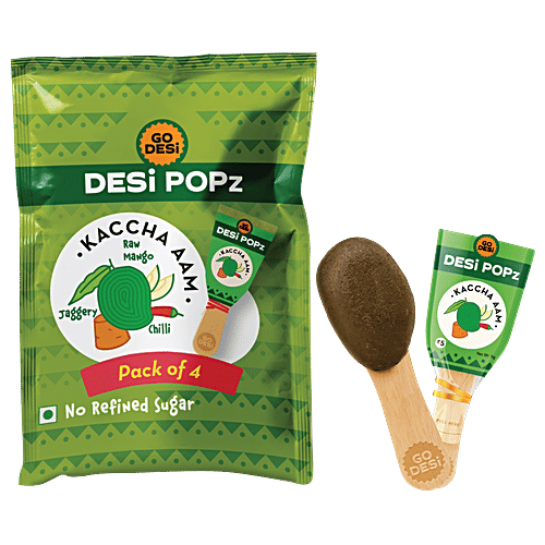 GO DESi Kaccha Aam, 4 pcs Pouch Sweet & Sour
 Premium Ingredients