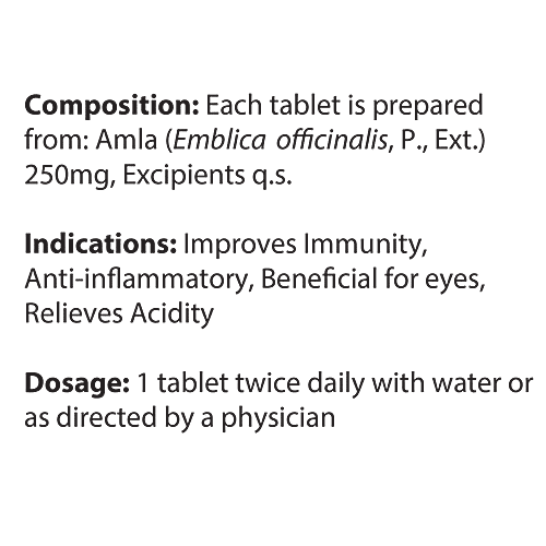 Dabur Amla Tablets, 60 Tablets (Get 20 tablets Free) 