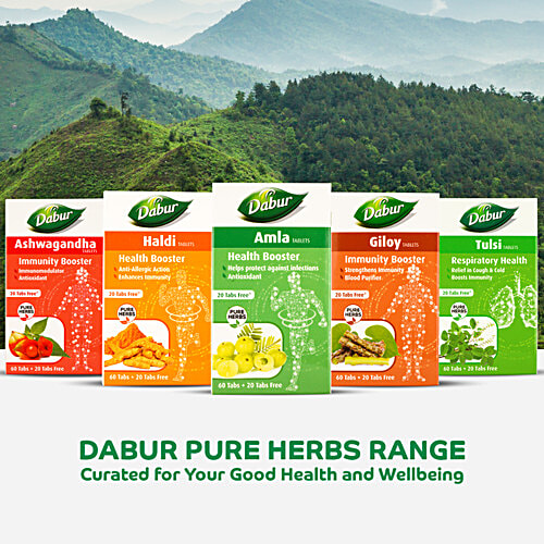 Dabur Amla Tablets, 60 Tablets (Get 20 tablets Free) 