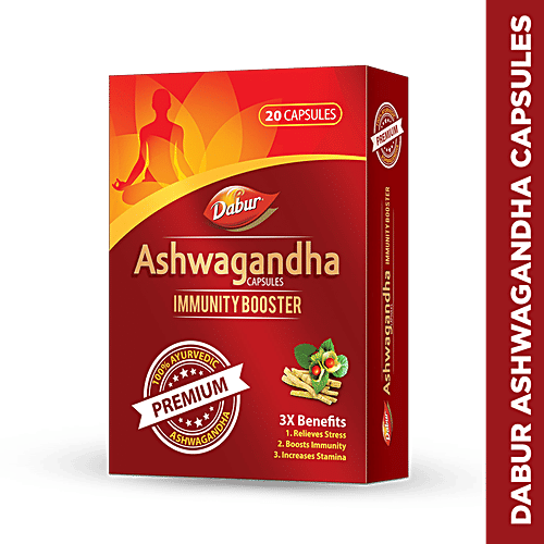 Dabur Dabur Ashwagandha Capsules, 20 capsules  