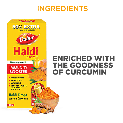 Dabur Haldi Drops, 30 ml (20ml +10ml Free) 