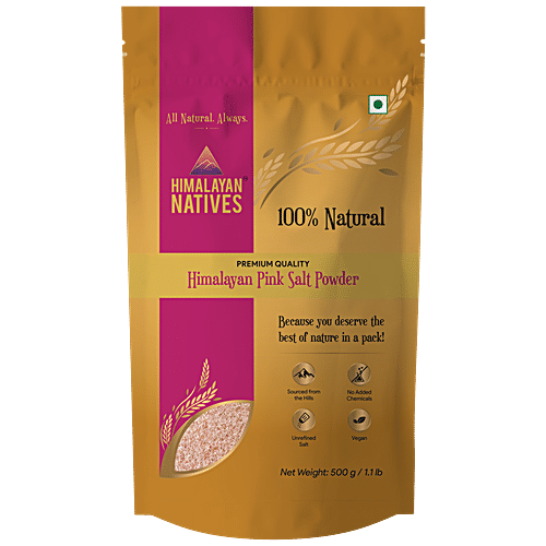 Himalayan Natives Pink Salt Powder, 500 g  