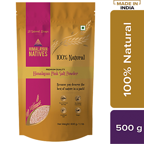 Himalayan Natives Pink Salt Powder, 500 g  