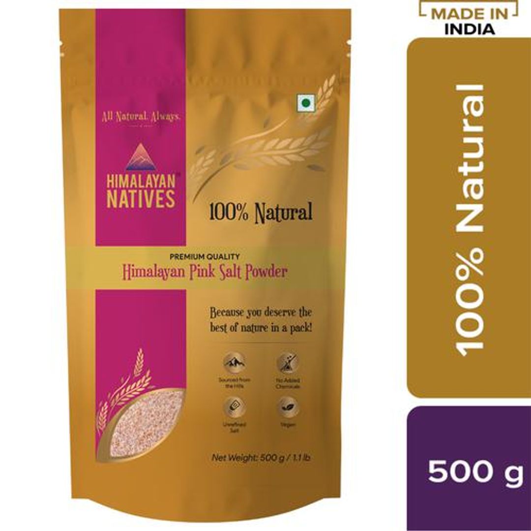 Himalayan Natives Pink Salt/Uppu Powder, 500 g 