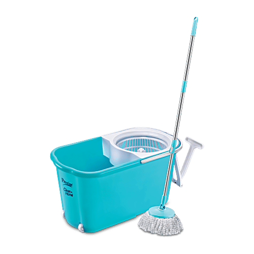 Buy Prestige Spin Mop With Buckets Plastic & Stainless Steel, With