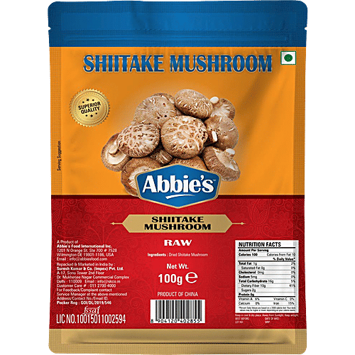 Abbies Shittake Mushroom, 100 g Pouch 