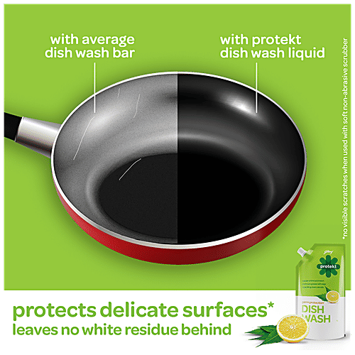 Godrej Protekt Germ Protection Dish Wash Liquid - Lime & Neem, 1 L Removes Grease with Ease, Sparkling Clean Utensils
