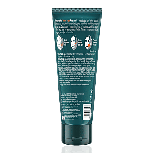 Buy Himalaya Men Natural Bright Face Cream SPF 15 Online at Best Price