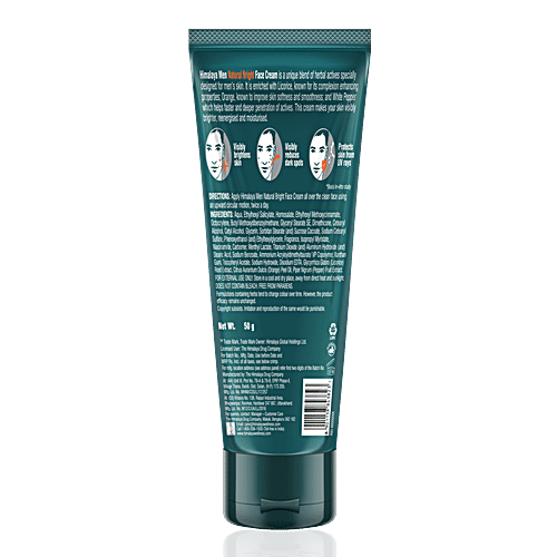 Buy Himalaya Men Natural Bright Face Cream SPF 15 Online at Best Price