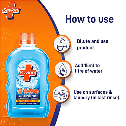 Buy Savlon Multipurpose Disinfectant Cleaner Liquid 99.9 Germ Kill