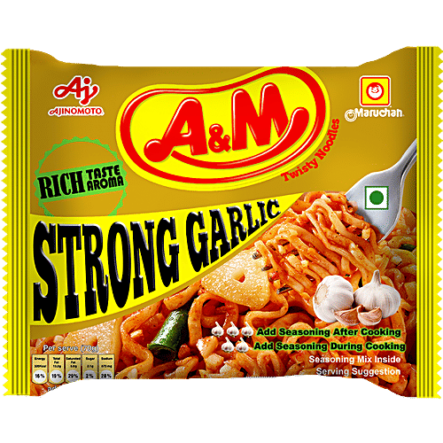 Buy A&M Twisty Noodles Strong Garlic Online at Best Price of Rs 20