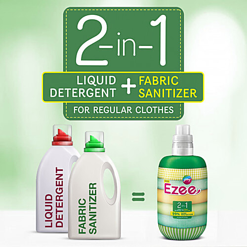 Buy Ezee Ezee 2in1 Liquid Detergent + Fabric Sanitizer For Regular