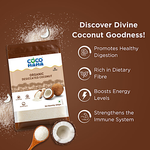 Cocomama Desiccated Coconut Powder - Natural, Healthy, 500 g  Natural