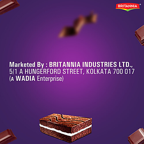 Britannia Layerz Choco Layer Cake - Comination Of Vanilla & Fluffy Cake, Contains Egg, 25 g  Contains Egg