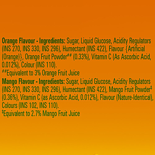 Alpenliebe Juicyfills Orange & Mango Flavour Assorted Candy, 144 g (40 pcs)