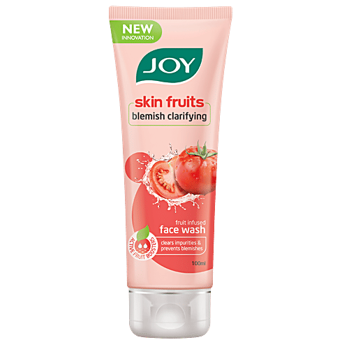 Joy Skin Fruits Blemish Clarifying Tomato Face Wash, 100 ml  