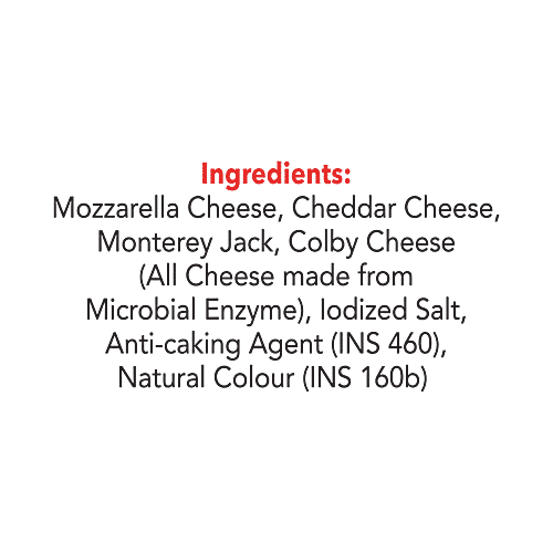 Buy Go Four Shredded/Diced Cheese Made from Cow's Milk Online at Best