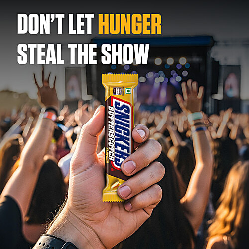 Snickers Butterscotch Flavoured Chocolate Bar, 40 g  Loaded With Caramel & Nougat