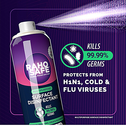 Raho Safe Multi Purpose Surface Disinfectant Spray, 120 ml  