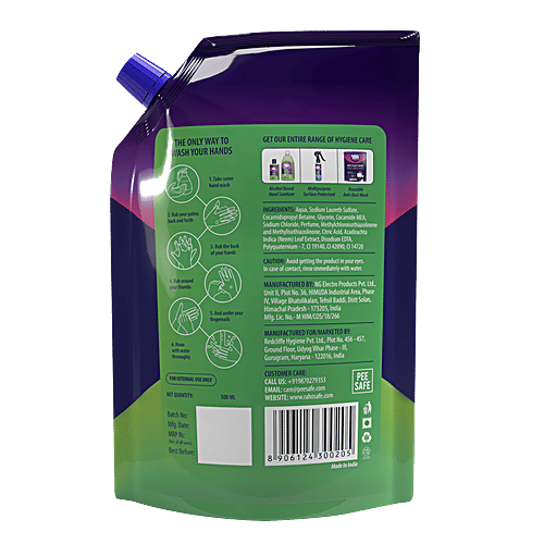 Raho Safe Neem Hand Wash Refill Pack, 500 ml  