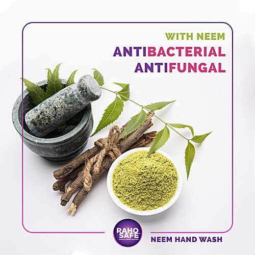 Raho Safe Neem Hand Wash Refill Pack, 500 ml  