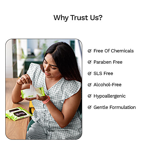 Pee Safe Natural Intimate Wipes For Women, 10 pcs  No Paraben & Alcohol