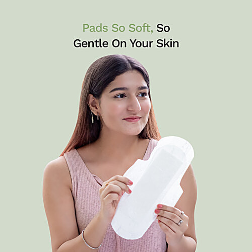 Pee Safe Biodegradable Sanitary Pads - Regular, 10 pcs  Leak Proof, Fragrance Free