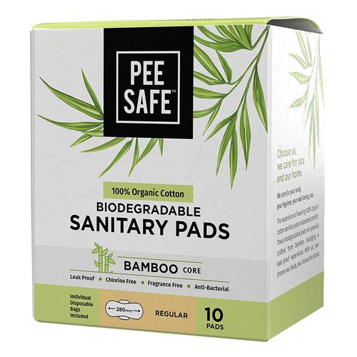 Buy Pee Safe 100% Organic Cotton Biodegradable Sanitary Pads - Regular  Online at Best Price of Rs 299 - bigbasket
