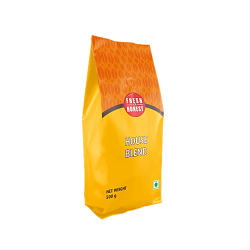 Fresh Honest House Blend Roasted Coffee Beans, 500 g Pouch 