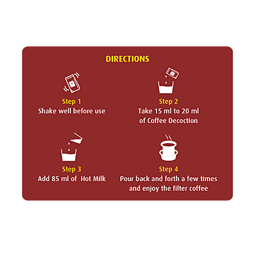 Fresh Honest Suprabha Special Degree Filter Coffee Decoction, 100 ml Pouch No Additives, No Preservatives