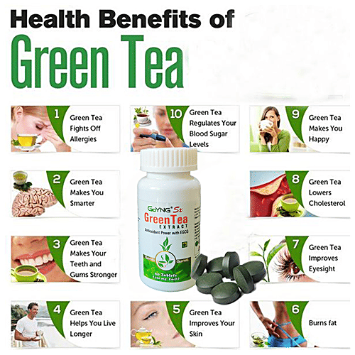 Buy GoYNG Green Tea Extract Antioxidant Powder With EGCG Online at