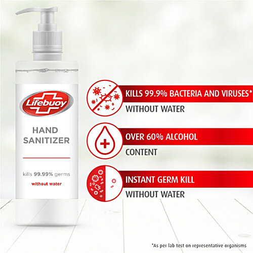 Lifebuoy Total Hand Sanitizer - Alcohol Based, Kills 99.99% Germs without Water, 75 ml  