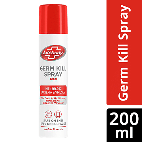 Lifebuoy Germ Kill Sanitizer and Antibacterial Surface Disinfectant Spray, 200 ml