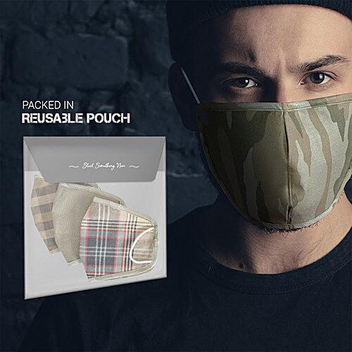 Buy ECO365 2in1 Reversible Unisex Cotton Mask Online at Best Price