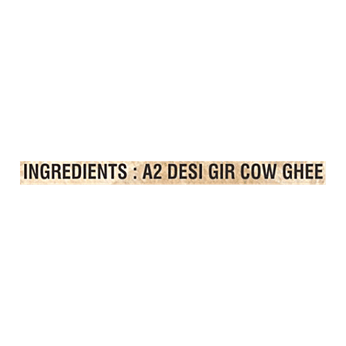 Nutriorg A2 Rich Desi Gir Cow Ghee/Tuppa, 1 L  A2 Rich