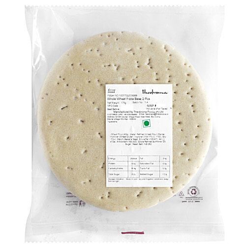 Theobroma Whole Wheat Pizza Base, 175 g (Pack of 2) 