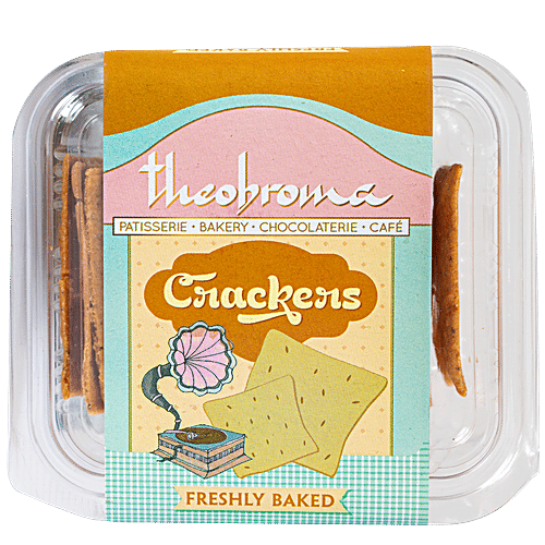 Theobroma Black Pepper Sour Dough Crackers, 100 g  
