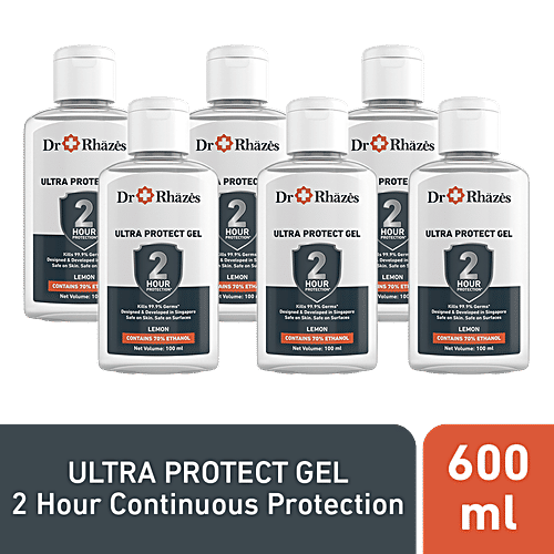 Dr Rhazes 2 hour Ultra Protect Gel, 100 ml (Pack of 6) 