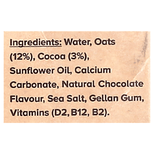 Urban Platter OatWow Rich Cocoa Plant-based Milk, 1 L Tetra Pak Dairy-Free Alternative, Chocolate Flavoured Creamy, Lactose-Free