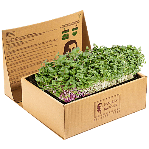 Sanjeev Kapoor UGF Farms Grow To Eat Micro Greens Kit - Salad Mix, 200 g  To Enhance Taste & Nutritive Value