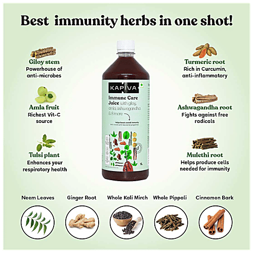 Kapiva Immune Care Juice - Helps Boost Overall Immunity, 1 L  Helps Boost Overall Immunity