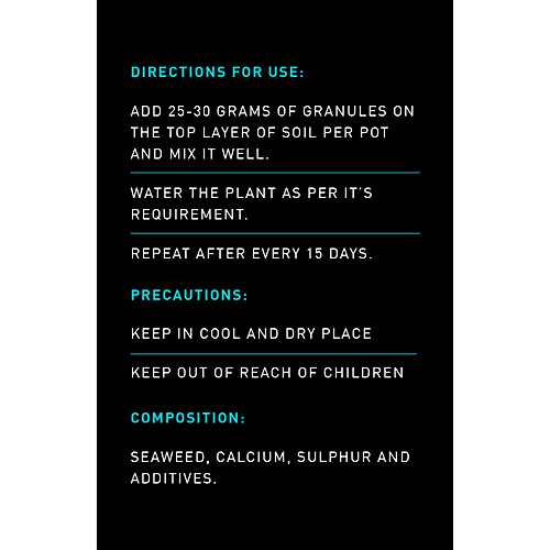 IFFCO Urban Gardens Sea Secret - Seaweed Extract Granules, 500 g  Natural Source of Plant Development Substances