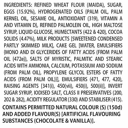 Country Harvest Chocolate Cake With Chocolate Cream, 16 g Contains Egg Only