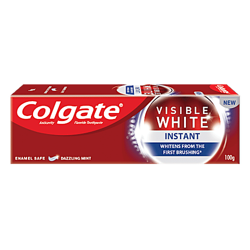 Colgate Visible White Instant Toothpaste, 100 g
