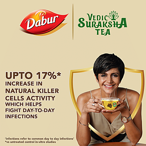Buy Dabur Vedic Suraksha Green Tea Immunity Booster, Goodness Of 5