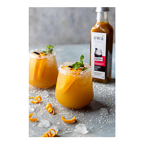 Swa Artisanal Syrups Orange Mint Syrup - Natural, 250 ml Glass Bottle Natural, Handcrafted