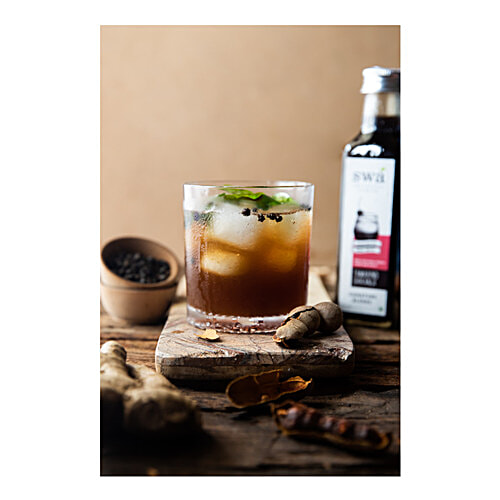 Swa Artisanal Syrups Tamarind Shikanji Syrup - Natural, 250 ml Glass Bottle Natural, Handcrafted